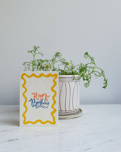 Happy Birthday - Plantable card
